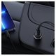 Автомобільний зарядний пристрій Baseus CW01 Magnetic, чорне, з кнопкою, з кабелем, 40 Вт, 1 порт, 12-24 B, #SUCX040101 Прев'ю 2
