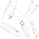 USB кабель Hoco X93, 2xUSB тип-C, 2 м, 100 Вт, белый, PD, #6931474790729 Превью 3