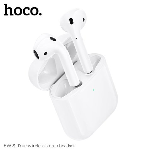 Гарнітура Hoco EW91, бездротова, біла, із зарядним кейсом, #6942007673655 Прев'ю 1