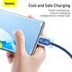 USB кабель Baseus Crystal Shine Series, USB тип-C, USB тип-A, 120 см, 100 Вт, синий, в нейлоновой оплетке, #CAJY000403 Превью 3