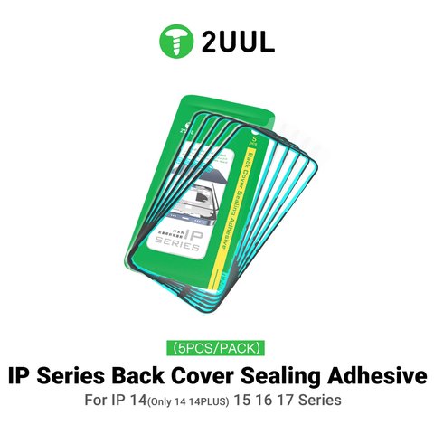 Adhesivo para panel trasero de carcasa (cinta doble faz) 2UUL BA15 puede usarse con Apple iPhone 15, 5 uds., adhesive Vista previa  1