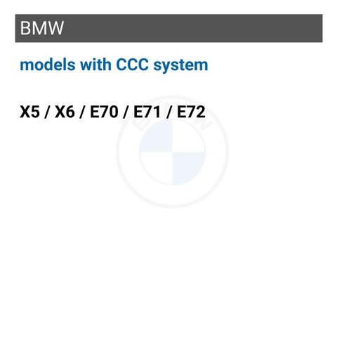 Монитор (10.25 дюймов) CarPlay / Android Auto для автомобилей BMW X5 / X6 / E70 / E71 / E72  из системой CCC Превью 1