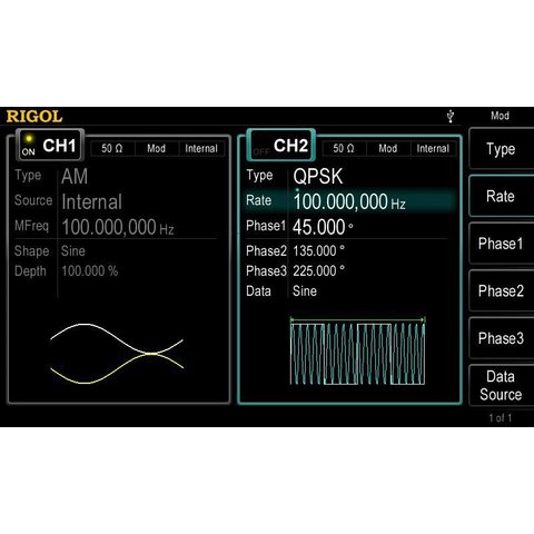 Generador de funciones arbitrarias RIGOL DG4062 Vista previa  7