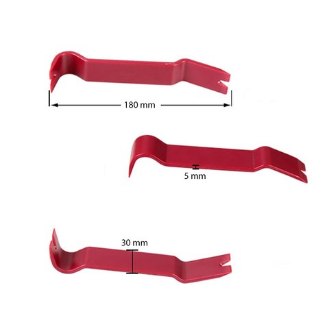 Herramienta para tapicería con puntas de pata de cabra doblada/ganchosa (poliuretano, 180×30 mm) Vista previa  1