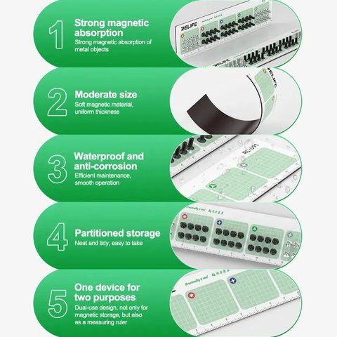 Sujetador magnético RELIFE RL-091 puede usarse con celulares Apple; tablet PC Apple, para tornillos Vista previa  3