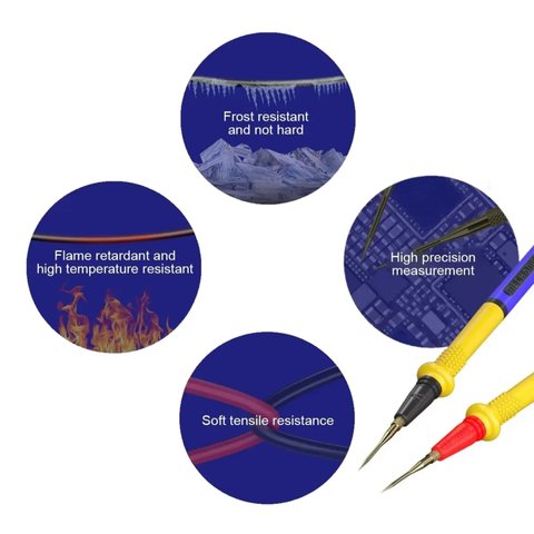 Sonda de prueba para multímetro Mechanic RP15, aguja fina, 1000V, 20A Vista previa  6