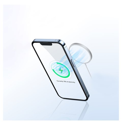 Металеві пластини Baseus Halo Series, чорна, клейка основа, кільце, метал, 2 шт., MagSafe, #PCCH000001 Прев'ю 2