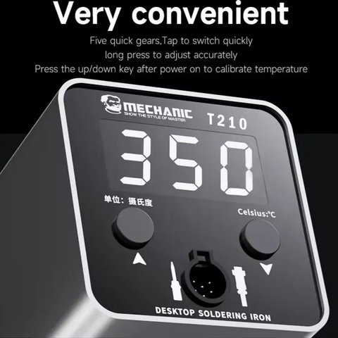 Паяльна станція Mechanic T-210, цифрова, 65 Вт Прев'ю 1