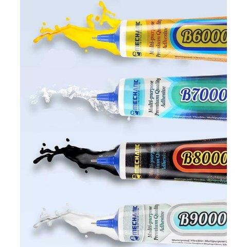 Клей-герметик Mechanic B9000, для приклеивания тачскрина, дисплея, 15 мл, белый Превью 1