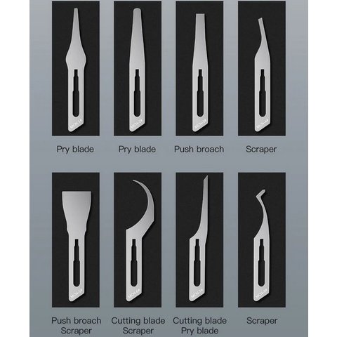 Лезо скальпеля Mechanic 008, для мікросхем, 8 in 1 Прев'ю 1