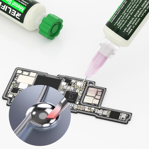 Флюс-паста RELIFE F-22A, для паяння нікелю, для паяння неіржавної сталі, для паяння міді і сталі, високоактивна, 10 мл Прев'ю 3