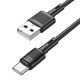 USB кабель Hoco X83, USB тип-C, USB тип-A, 100 см, 3 A, чорний, #6931474770905 Прев'ю 2