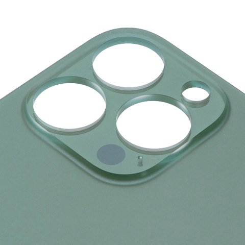 Задняя панель корпуса для iPhone 13 Pro Max, зеленая, не нужно снимать стекло камеры, Original (PRC), alpine Green, big hole Превью 1