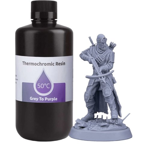 Фотополимерная смола для 3D-принтера ELEGOO Grey to Purple, 1 кг Превью 7